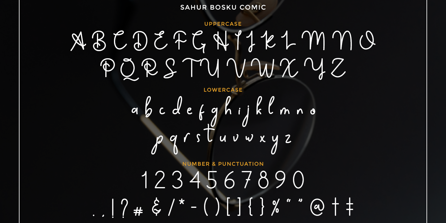 Sahur Bosku Script Font preview